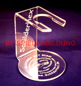 Stempelhalter Stempelträger Acrylglas personalisiert Lasergravur STH004