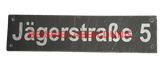 Personalisierbares Straßennamenschild aus Schiefer – Lasergravur & Korrekturabzug inklusive HAN018