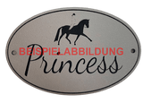 Edles Pferde Boxenschild Turnierpferd – 13 Pferdemotive zur Auswahl | Lasergravur mit Entwurfsfreigabe Box009