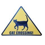 WARNSCHILD KATZE Dreieck lustig Ti003 (viele Katzenmotive) - LASERGRAVUR
