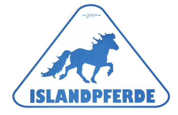 Pferdehängerschild ISLANDPFERDE 2 - LASERGRAVUR