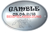 Pferde Boxenschild personalisiert – 150+ Pferdemotive zur Auswahl | Name & Geburtsdatum | Lasergravur mit Entwurfsfreigabe Box006