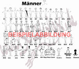 Türschild Strichmännchen – 2 Figuren (viele Motive) LASERGRAVUR - MIT KORREKTURABZUG Tür013
