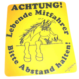 Aufkleber Pferdetransporter "Achtung Pferde" lustig PFHä002, Pferdehängeraufkleber, Achtung Pferde, Pferde fahren mit