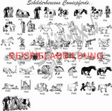 Türschild Strichmännchen – 3 Figuren (viele Motive) LASERGRAVUR - MIT KORREKTURABZUG Tür015