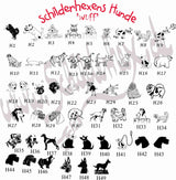 Türschild Strichmännchen – 2 Figuren (viele Motive) LASERGRAVUR - MIT KORREKTURABZUG Tür014