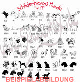 Türschild Strichmännchen – 2 Figuren (viele Motive) LASERGRAVUR - MIT KORREKTURABZUG Tür014