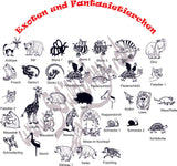 Türschild 4 Strichmännchen aus Schiefer - LASERGRAVUR MIT KORREKTURABZUG Tür028