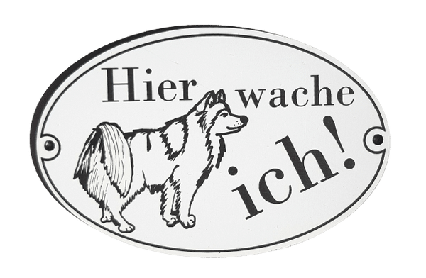 HUNDESCHILD  Islandhund  - LASERGRAVUR