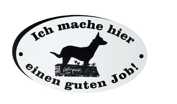 HUNDESCHILD  Malinois / Schäferhund / Schutzhund 1 - LASERGRAVUR