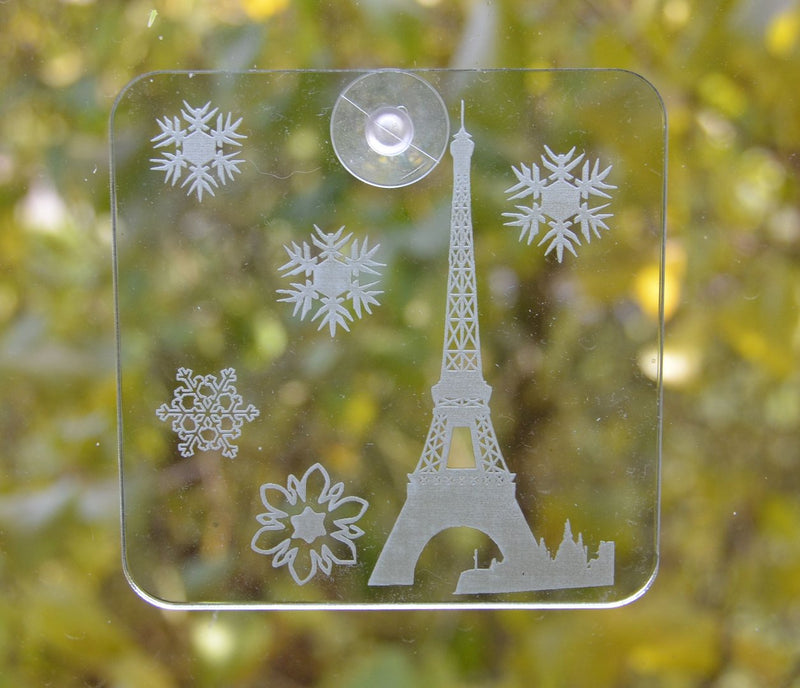 Eiskratzer Acrylglas mit Eiffelturm