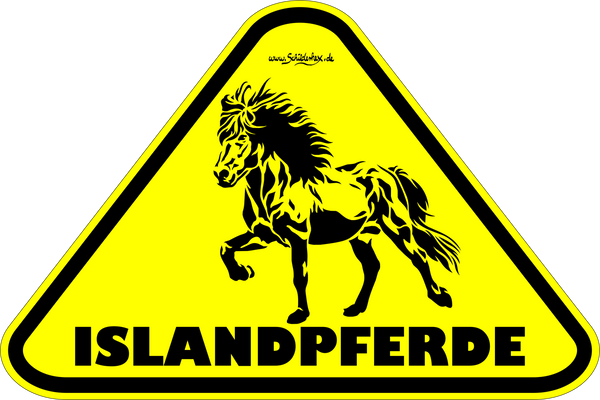 Pferdehängerschild ISLANDPFERDE 3 - LASERGRAVUR