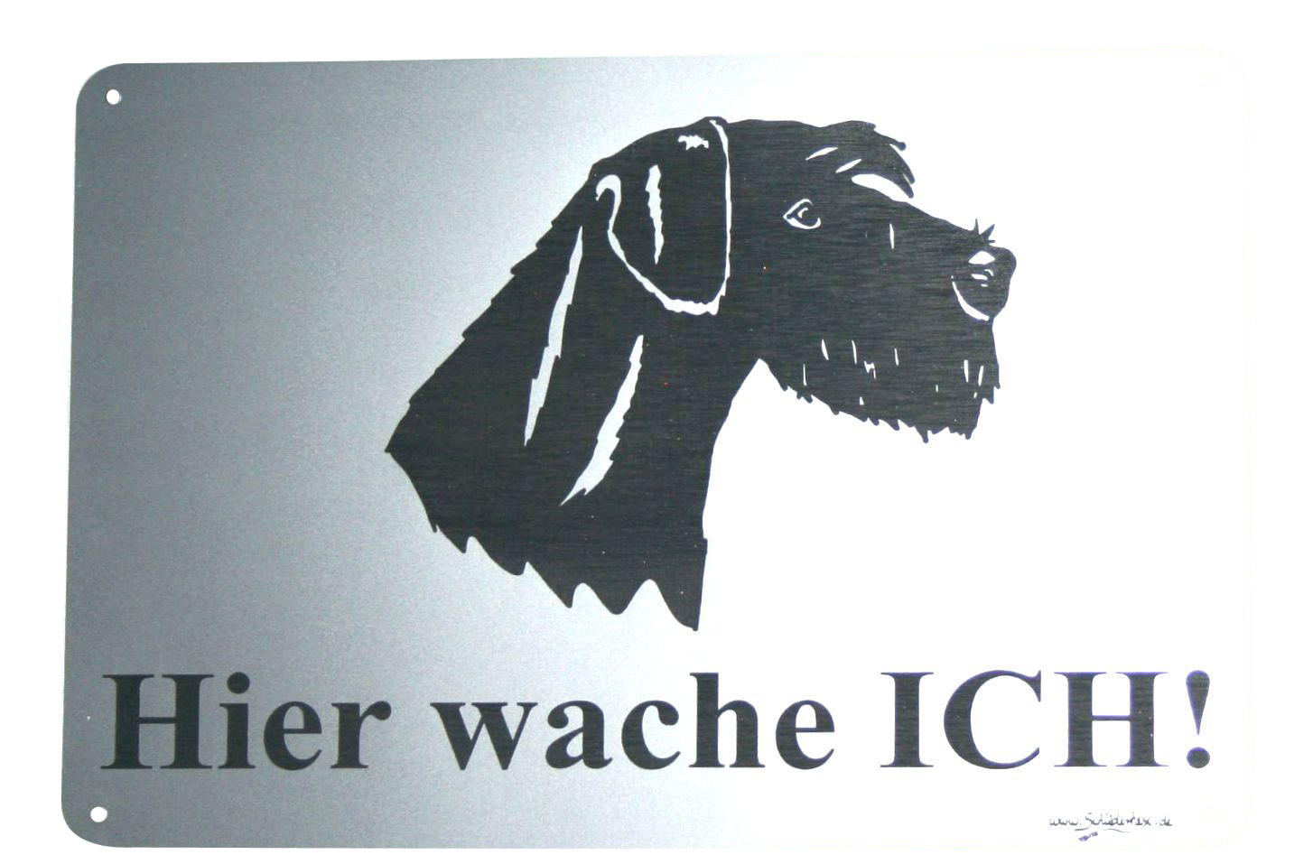 Warnschild 'Vorsicht Schnauzer' – 30x40 Cm, Alu-Verbund, Für Gartenzaun & Haus