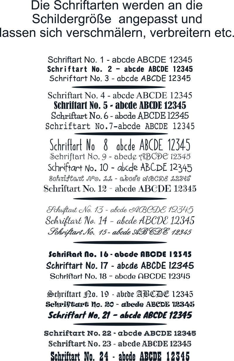 LASERGRAVIERTES Namensschild / Türschild  aus Schiefer - MIT KORREKTURABZUG