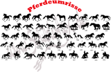 LASERGRAVIERTES Hausnummernschild Pferd (viele Motive!) - MIT KORREKTURABZUG